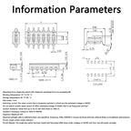 15PCS Black Toggle SMD DIP Switch Module Spacing 2.54MM 24V Patch Type 1 2 3 4 5 6 7 8 10 PIN Quick Dial The Code Switch