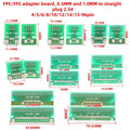 2pcs Double Side 0.5mm 1mm 4 5 6 8 10 12 20 40-96 Pin to DIP 2.54mm FPC/FFC SMT Adapter Socket Plate PCB Board Connector DIY KIT