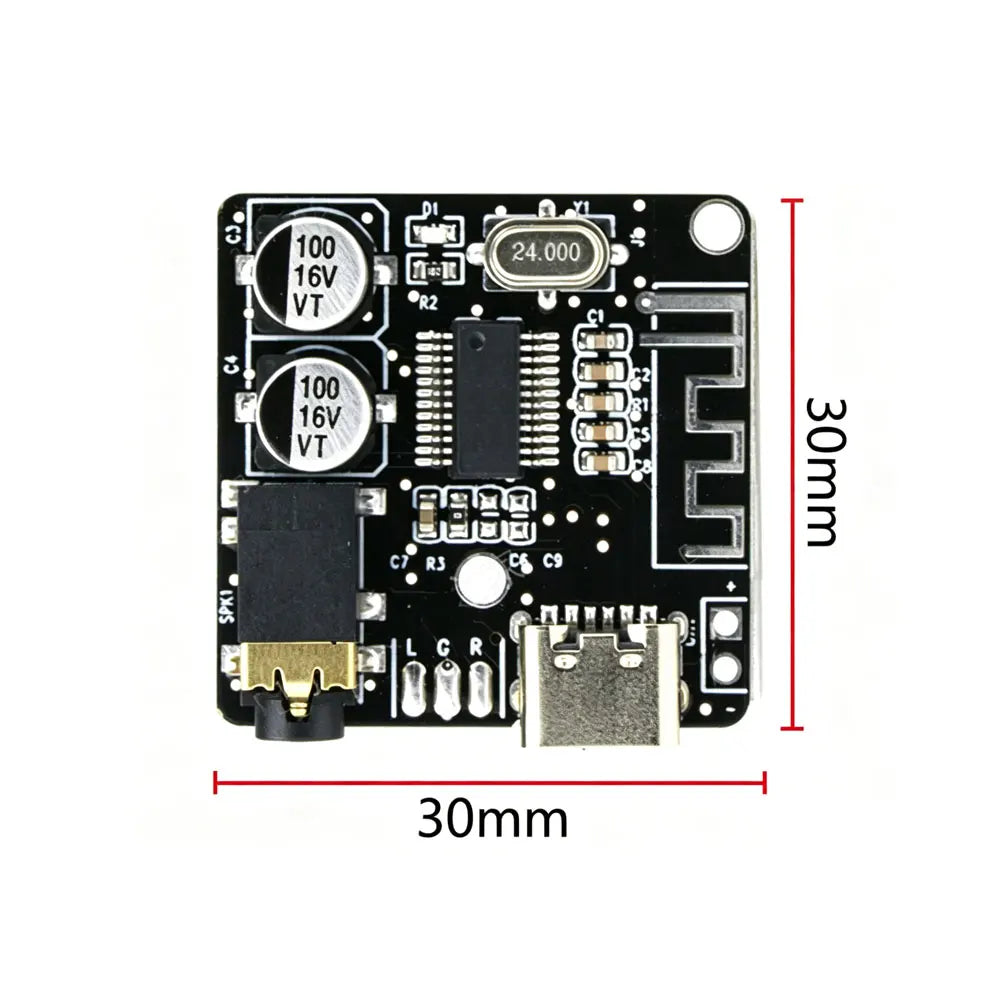 1-5pcs Audio Receiver Board Bluetooth 4.1/5.0 MP3 Audio Decoder Amplifier Board 3.7-5V Wireless Stereo Music Module VHM-314