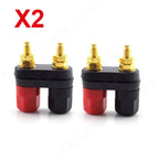 Banana Plugs Couple Terminals Red Black Connector Amplifier Terminal Binding Post Banana Speaker Plug Jack M20