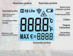 Infrared Thermometer ANENG Non-contact -50~600℃ Digital Laser Temperature Meter TH202 LCD Display Pyrometer Point Gun Tester