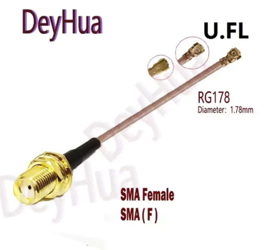 10/100Pcs F Female To UFL 1  MHF4 antenna cable rf 1.13 0.81 RG178 cable F female male cable to U.FL 1 tail fiber cable assembly