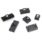 MX2.54 TJC8 Dupont Connector 2/3/4/5/6/7/8/9/10Pin With Lock Buckle Single Row 2.54mm Right Angle Straight/Curved Needle