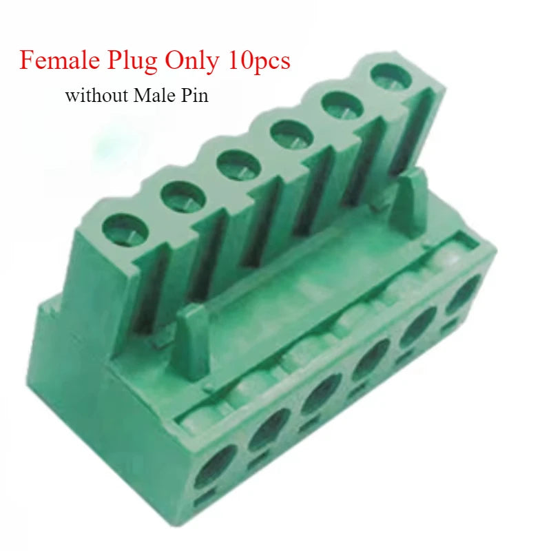10pcs/sets Female Male Plug Aerial Butt Welding 2EDGRK 15EDGRK-5.08mm 2P-24P Plug-in Solder-free Wire Terminal Block Connector