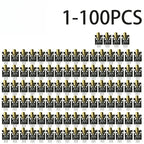 1-100pcs KY-008 Red Laser Module 650nm 3-Pin Dot Diode Transmitter with Copper Head for Arduino, AVR, PIC & MEGA 2560