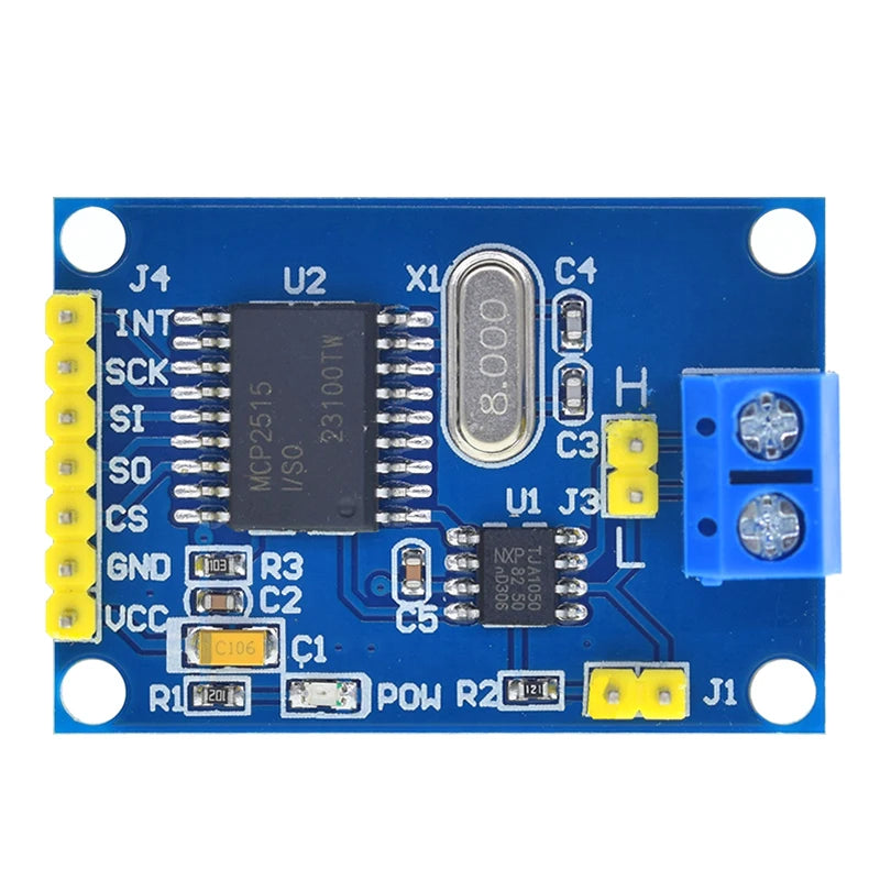 1/5PCS MCP2515 CAN Bus Driver Module Board TJA1050 Receiver SPI For 51 MCU ARM Controller Interface Module For Arduino DIY Kit