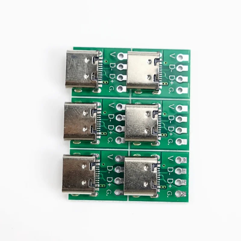 TYPE-C USB 3.1 Type-C Connector Test PCB Board Plate Adapter Socket For Data Line Wire Cable Transfer