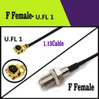 10/100Pcs F Female To UFL 1  MHF4 antenna cable rf 1.13 0.81 RG178 cable F female male cable to U.FL 1 tail fiber cable assembly
