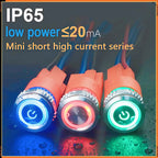 LANBOO 16mm High Current 16A High-Power Metal Push Button Switch 12V110V 24V 220V LED Light Latching