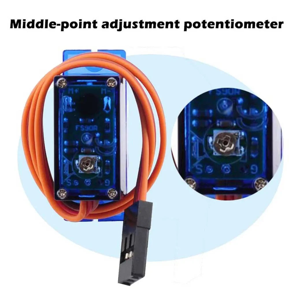 Feetech Mini FS90R Micro Servo 360 Degree Continuous Rotation RC Servo Motor 9g for Arduino Robotic Helicopter Airplane Boat DIY