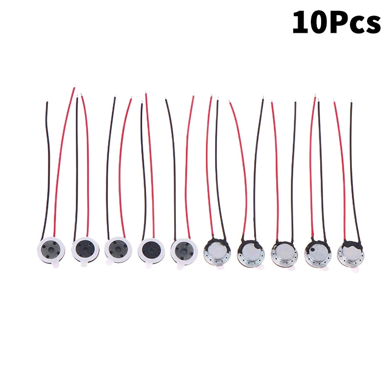 5/10Pcs 8 Ohm 0.5/1W Round Speaker 10mm Mini Ultra-thin Loudspeaker Horn For Mobile Phone Computer DIY Repair