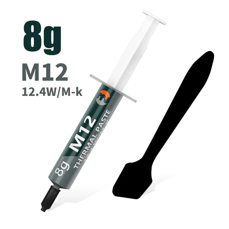 New High Performance Thermal Grease M12 Thermal Paste Plaster Pasta Termica 12.4W/mK 1/4/8/15/30g For CPU/PS5/LED/Desktop PC