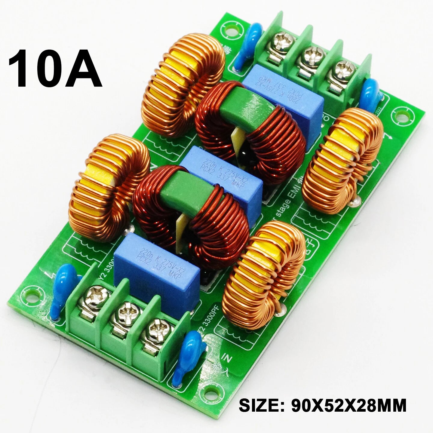 110V 220V 4-Stage AC Power EMI Filter 2A 4A 10A 15A Common/Differential Mode Noise Suppressor Purifier Audio Amp DAC Amplifer