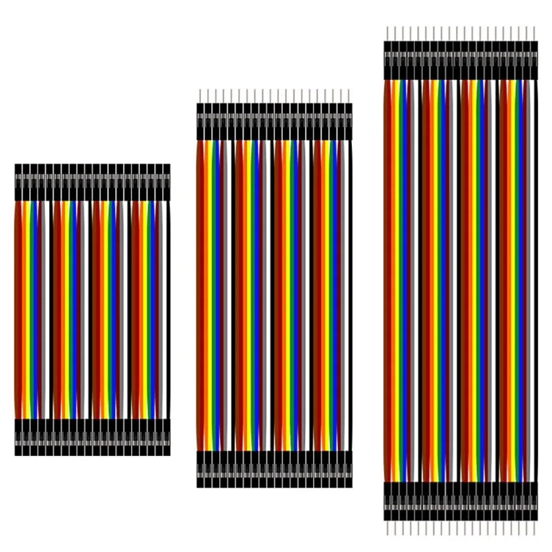 2.54mm Dupont Line 10CM 20CM 30CM 40Pin Male to Male + Male to Female and Female to Female Jumper Wire Dupont Cable for Arduino