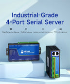4 Channel Serial Server RS485 RS232 RS422 to Ethernet CDSENET NB144-V2 Series TCP UDP MQTT HTTP Modbus Storage Gateway Watchdog