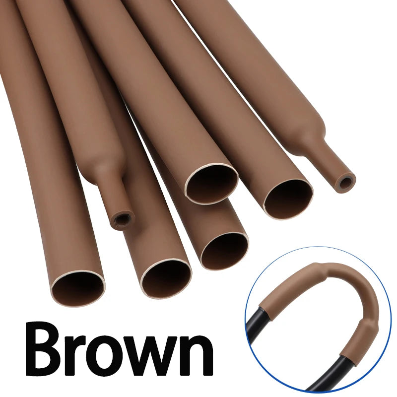 2M 3:1 Heat Shrink Tube With Glue 1.6mm-50mm Multicolor Dual Wall Adhesive Lined Polyolefin Shrinkin ﻿Wrap Cable Protect Sleeve