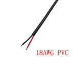 DC Power Pigtails Cable DC 5.5mm x 2.1mm Male Female to Bare Wire Open End 18AWG Wires Connector for CCTV Camera LED Strip Light