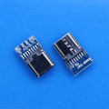 USB 3.1 Type C Connector 24 /8Pins Male/Female Socket Receptacle Adapter to Solder Wire & Cable 24 Pins Support PCB Board