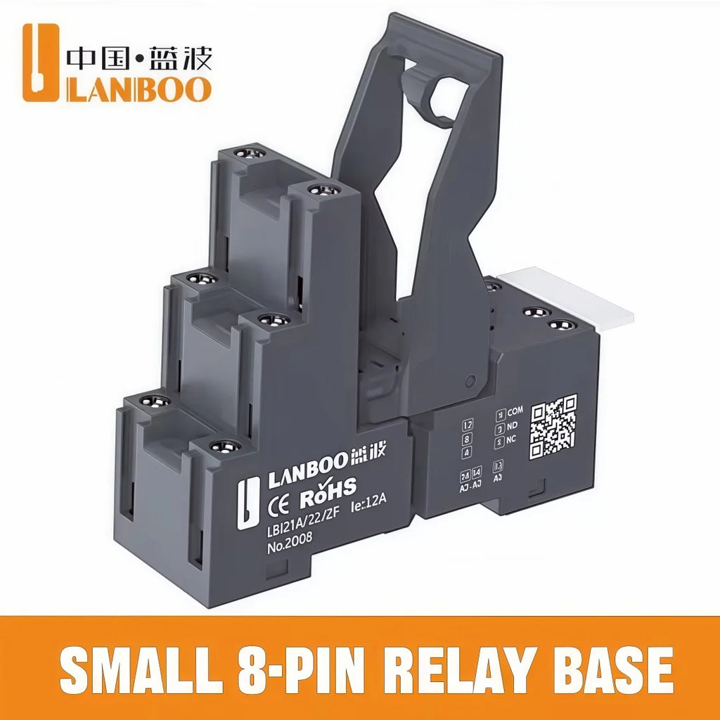 LANBOO Relay 12V 24V/AC 220V AC Voltage Coil High Quality General Purpose Micro Mini Relay with Socket Base 8pin/14pin
