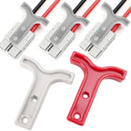 For Anderson Plug Pull Handle Caravan Solar Battery Quick Disconnect Connector Safe Release T Handle Red Gray Auto Accessories