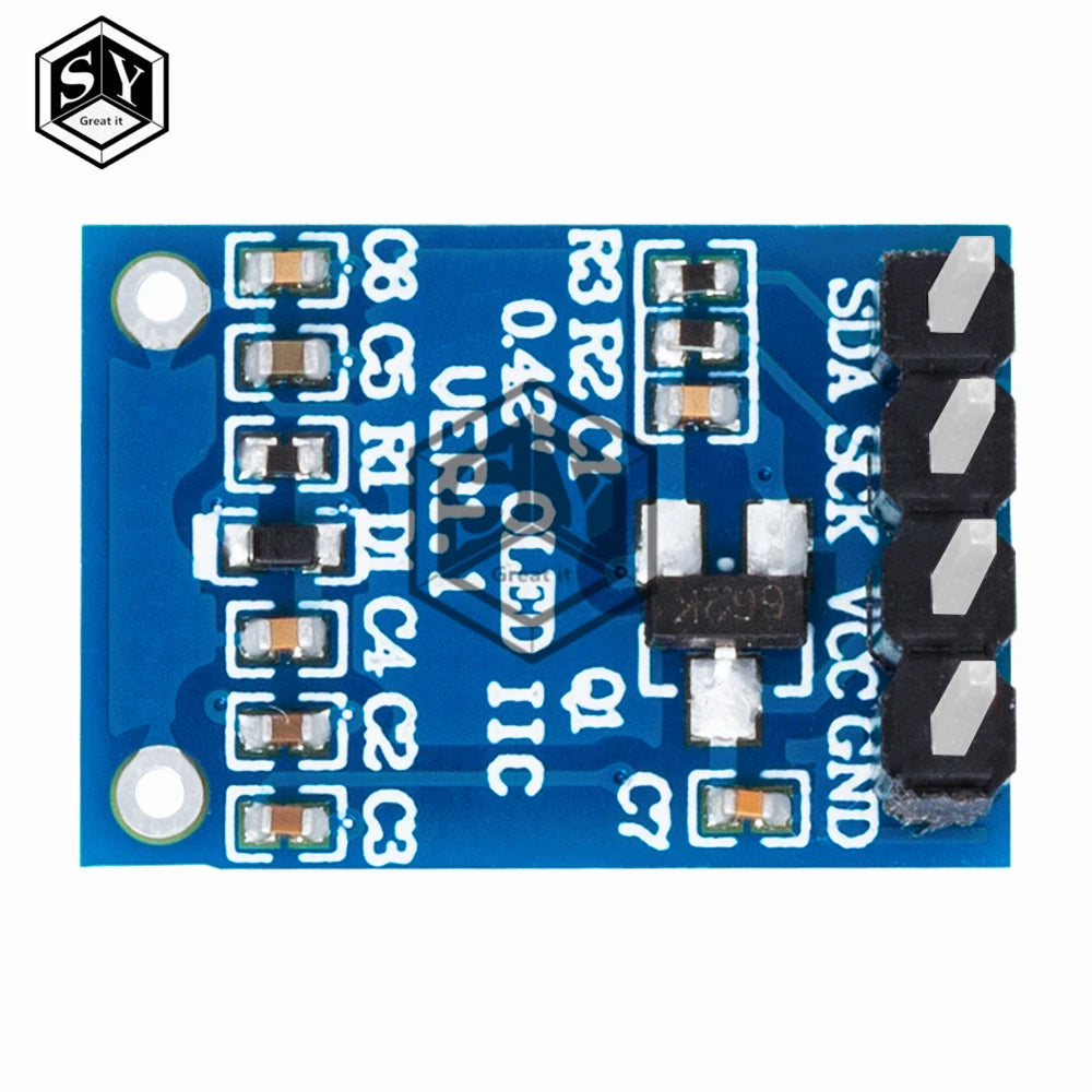 0.42" 0.42 Inch White OLED Display LCD Module 72X40 Serial Screen White Color I2C IIC/SPI Interface SSD1306 72*40 For Arduino
