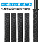 X Pattern Black 15 18 20 25 30 35 40 50 60mm Heat Shrink Sleeve for Fishing Rod Grips Non Slip-Insulation-Waterproof Wrap Tubing