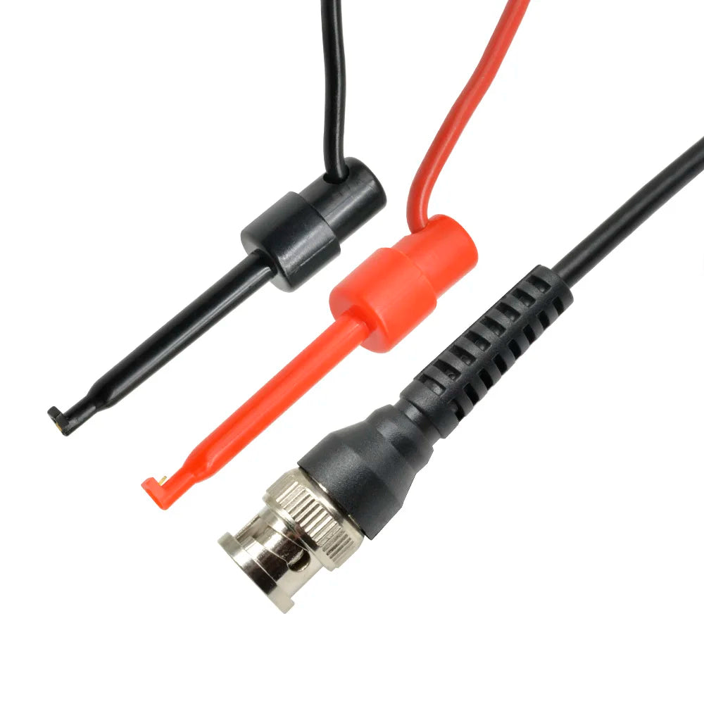 BNC Male to Q9 Test Hooks Oscilloscope Probe Test Leads Dual Alligator Clips Signal Source Connectors Test Leads