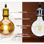 1-4pcs G80 G95 G120 LED Bulb E27 2W 4W 6W 8W AC 220V Energy Saving Global Light Lampada Ampoule Lamp Retro Edison Filament Bulbs