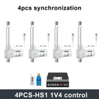 Electric Linear Actuator 24V With Hall Sensor 4PCS SYNC Control KIT MAX 8000N 100MM 200MM 300mm  500mm 1000mm Stroke