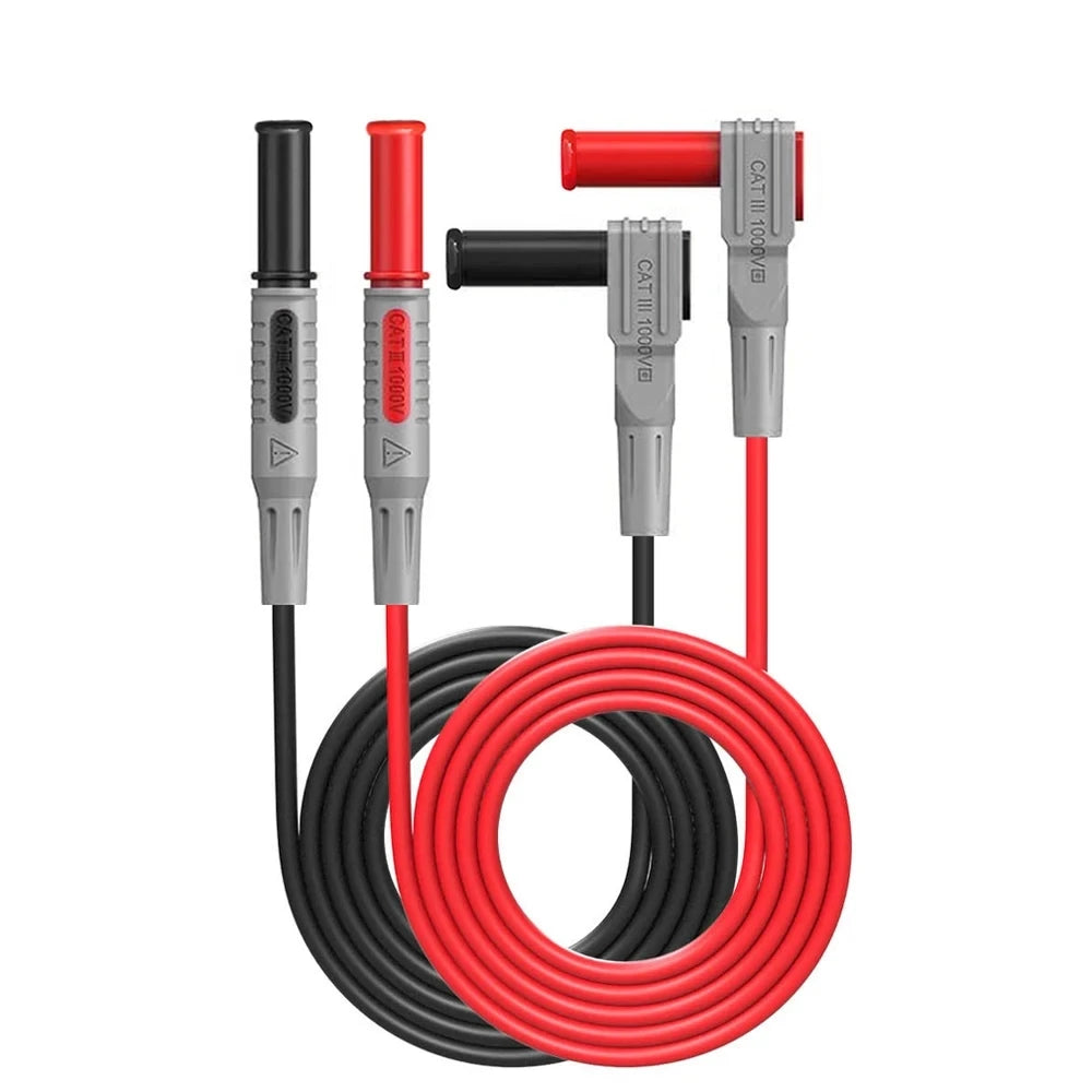 Cleqee P1300 Series Multimeter Test Lead kit 4mm Banana Plug Cable Test Hook Clip Probe Alligator Clip Automotive Tool