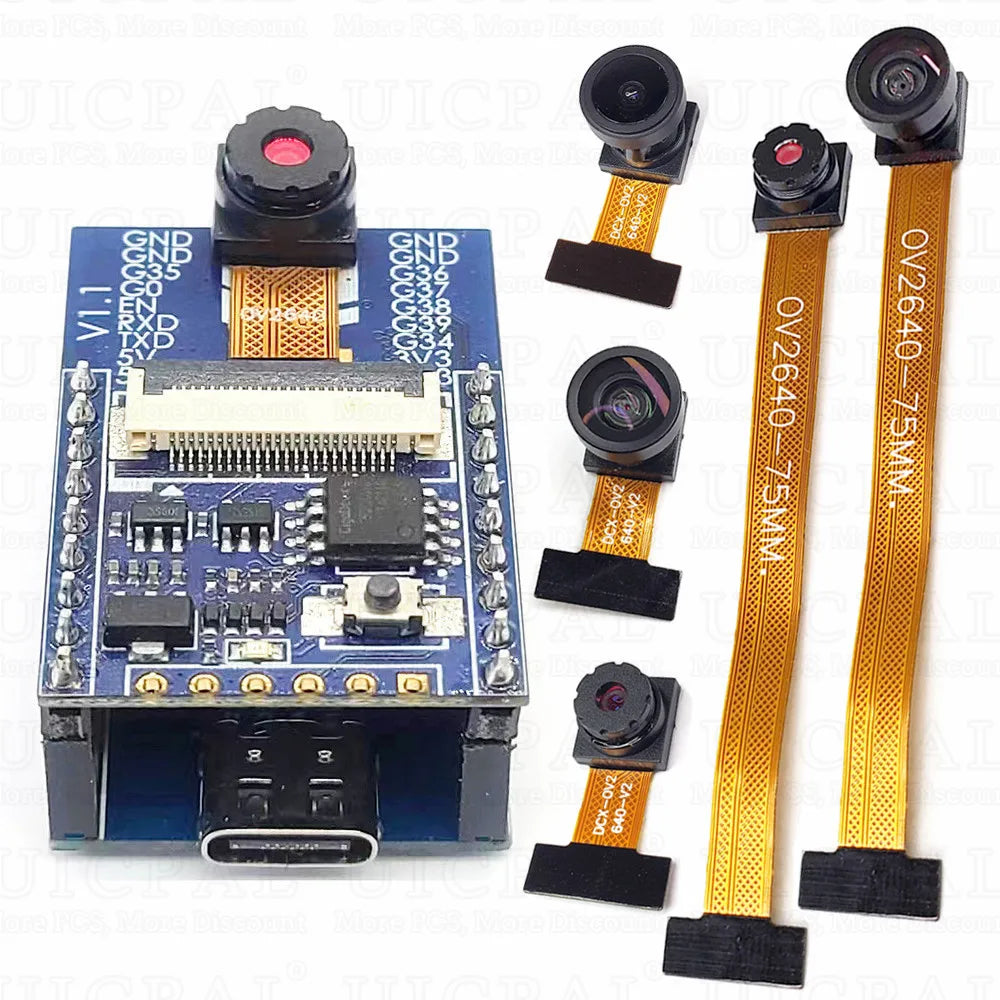 ESP32-CAM with OV2640 Camera Module Kit 66 120 160 Degrees 650nm 850nm Night Vision DVP 24Pin 2MP 2.4GHz WiFi Camera 4MB FLASH