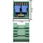 1 2 4 Channel Relay Module 30A With Optocoupler Isolation 1 Way 5V 12V 24V Supports High And low Triger Trigger