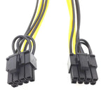 Adapter PCI-E 6 Pin To Dual 6+2 Pin 8 Pin Power Splitter Graphics Card for Mining Farm Video Card Gpu for Riser Extension Cable