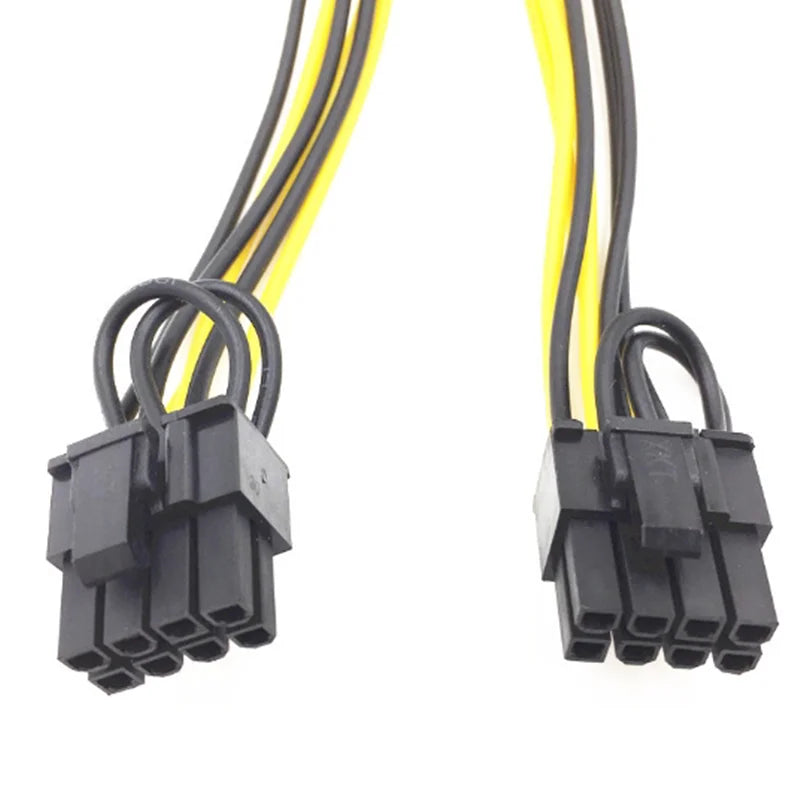 Adapter PCI-E 6 Pin To Dual 6+2 Pin 8 Pin Power Splitter Graphics Card for Mining Farm Video Card Gpu for Riser Extension Cable