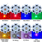 10-100pcs 1W 3W LED Beads 3535 SMD 3W Chip Deep Red Green Royal Blue UV 395nm 410nm 365nm IR 730nm 850nm 940nm Amber 595nm Lamp