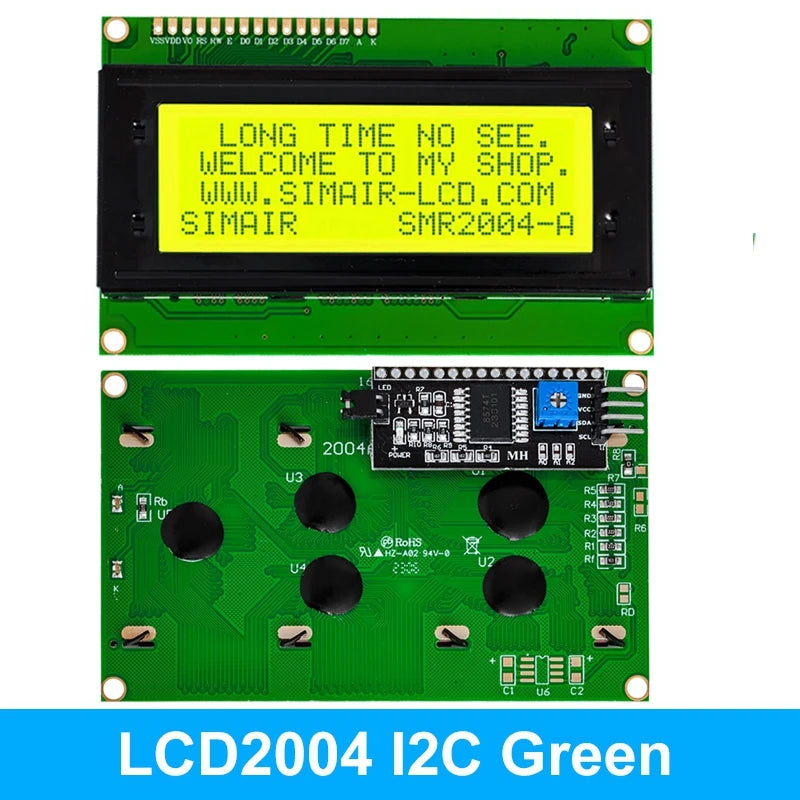 BS LCD2004+I2C 2004 20x4 2004A blue screen HD44780 Character LCD /w IIC/I2C Serial Interface Adapter Module For Arduino Module