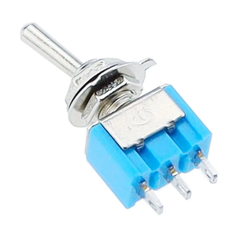 5PCS/10pc/LOT Blue Mini MTS-102 MTS-103 3-Pin SPDT ON-ON ON-OFF-ON 6A 125VAC Miniature Toggle Switches