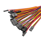 10PCS 2.54mm Dupont Line 2/3/4/5/6/7/8/9/10P Female Connector with Wire 10cm 20cm 30cm Single/Double Head Jumper Cable For PCB