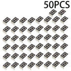 50pcs 1Bit 1 Bit Common Cathode Digital Tube 0.56' 0.56in. Red LED Digit 7 Segment