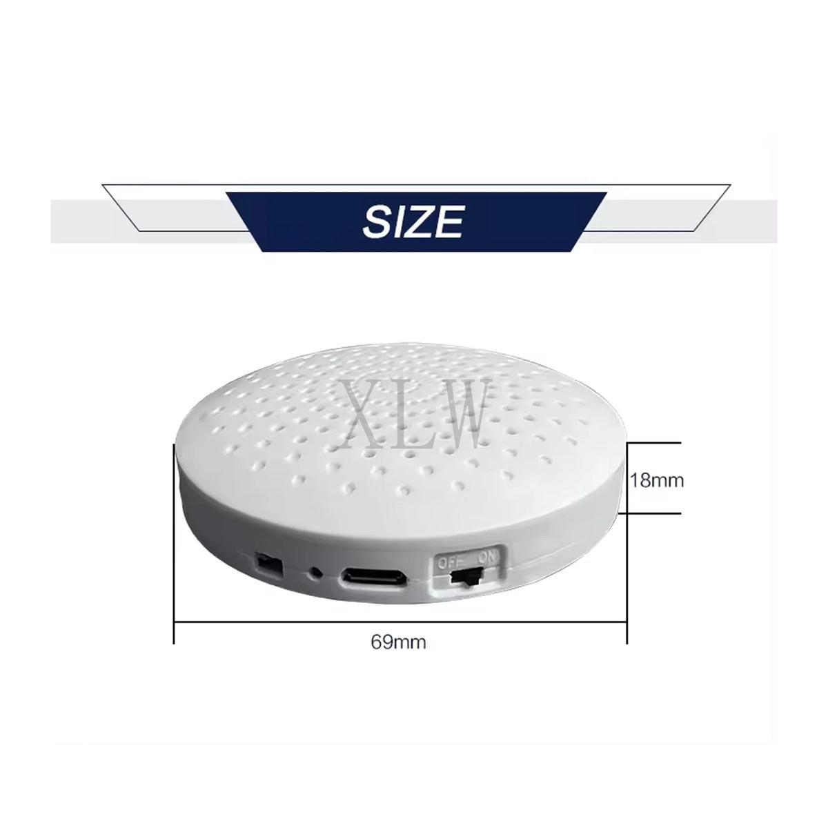 8MB Push Button Sound Box USB Downloadable & Recordable & Rechargeable, Voice Module with MP3 Audio Playback for Xmas Toy Gifts.