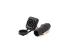 2pcs 3Pins Waterproof IP65 True Locking Powercon Male Plug Jack Power Female Sockets Chassis Wire Connectors