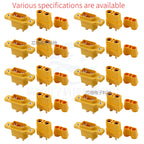 XT90NE-M with Fixed Base Male/Female Plug Charging Port XT90 Electric Vehicle Lithium Battery ESC Model Aircraft Connector