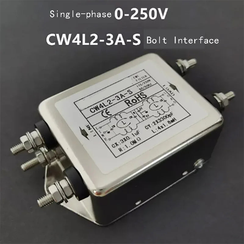 New 220V AC Anti-interference Power Supply EMI Filter CW4L2 CW4L2-20A-S CW4L2-6A-S CW4L2-10A-S CNC Purifier for Enhanced Perform