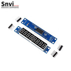Snvi TM1637 4 Bits MAX7219 8 bit Digital LED Display Module 7 Segment 0.36Inch Clock RED Anode Tube Four Serial Driver