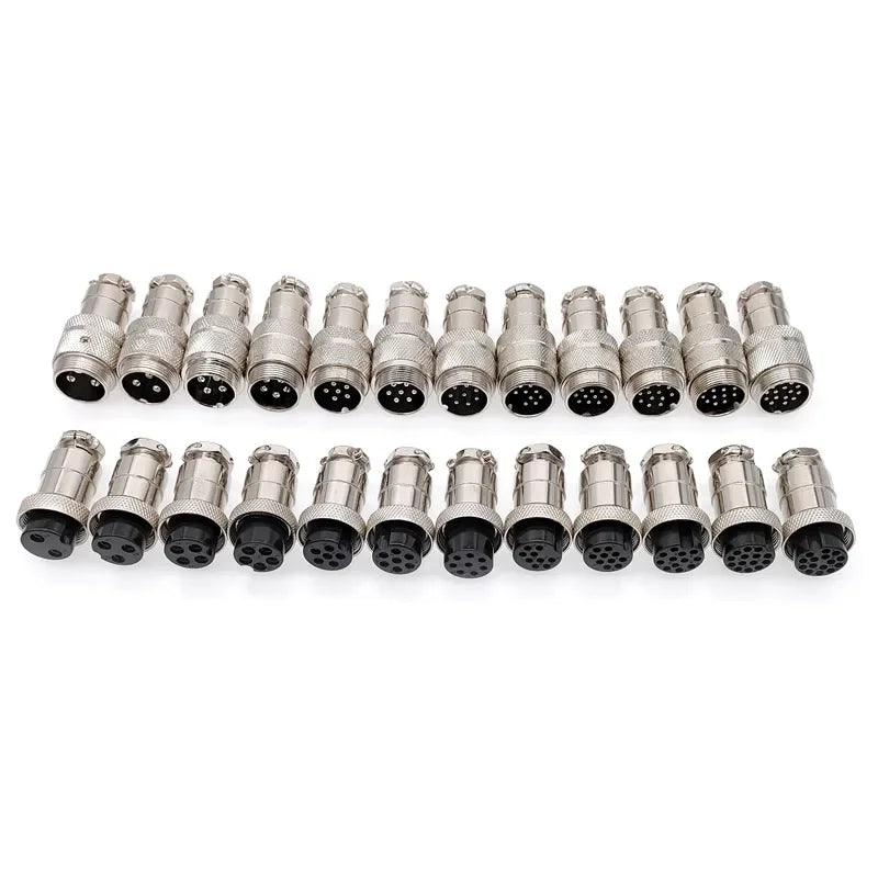 GX20 Docking Aviation Connector 2 3 4 5 6 7 8 9 10 11 12 13 14 15 Pin Male Female Plug Socket Inline Wire Cable Connector Joint