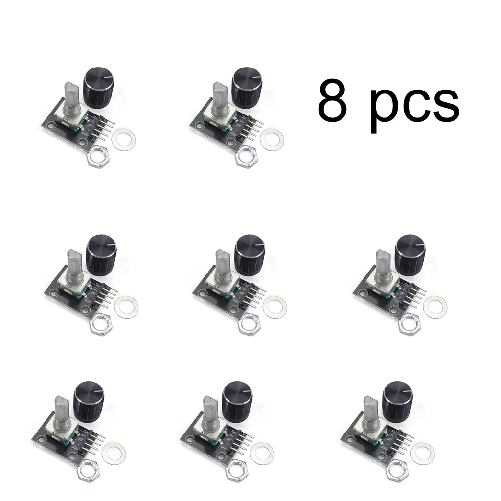 KY-040 360 Degrees EC11 Rotary Encoder Module Brick Sensor Switch Development Board for Arduino With Pins Knob Cap DIY 5V