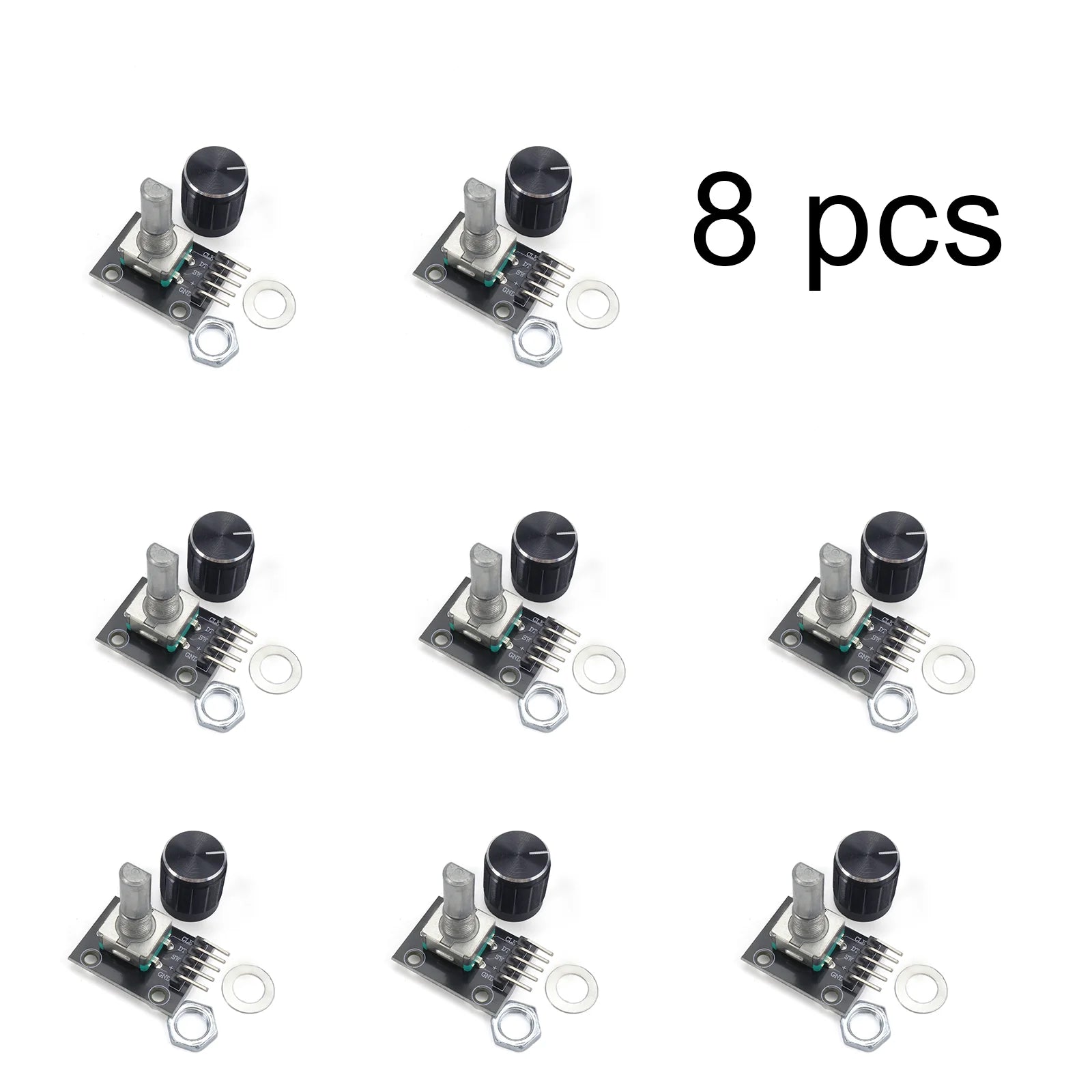 KY-040 360 Degrees EC11 Rotary Encoder Module Brick Sensor Switch Development Board for Arduino With Pins Knob Cap DIY 5V