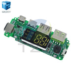 LED Dual USB 5V 2.4A Micro/Type-C USB Mobile Power Bank 18650 Charging Module Lithium Battery Charger Board Circuit Protection