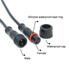 2Pin M8 M10 M12 M14 5521DC Mini Plug Male Female Butt Plug with Wire Solar Light Car PVC Waterproof Connector Plug 5.5x2.1dc