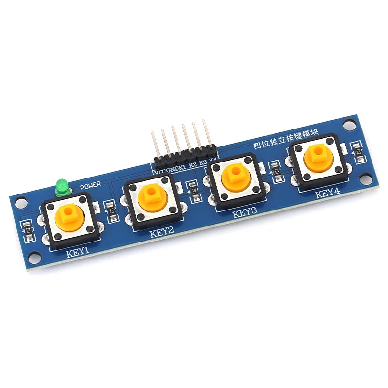 1/5/10Pcs 4Bits Independent Button Module for Single-Chip Microcontroller Raspberry-Pi Arduino